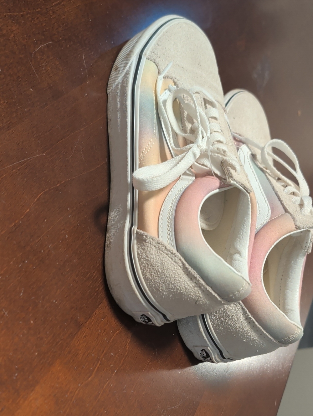 Vans Old Skool Pastel Gradient Sneakers - Cream/Pastel Multi